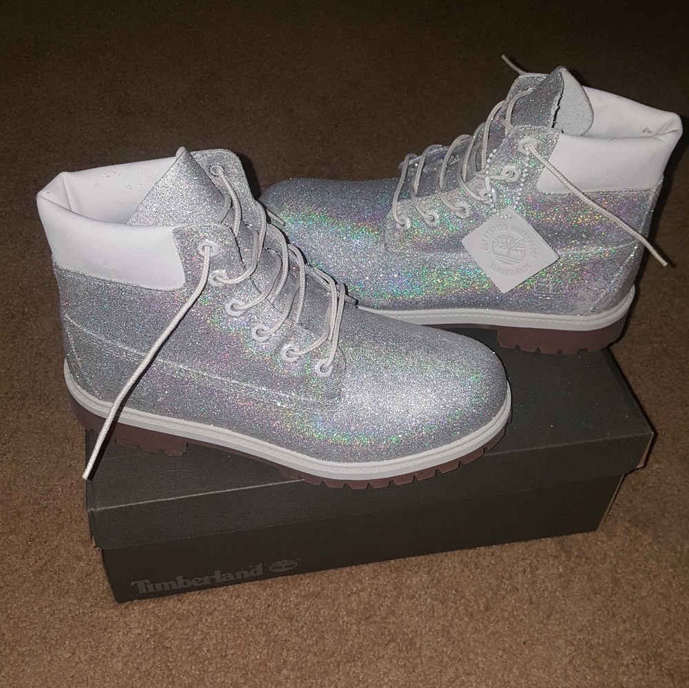 Custom 3d Glitter Timberland Boots